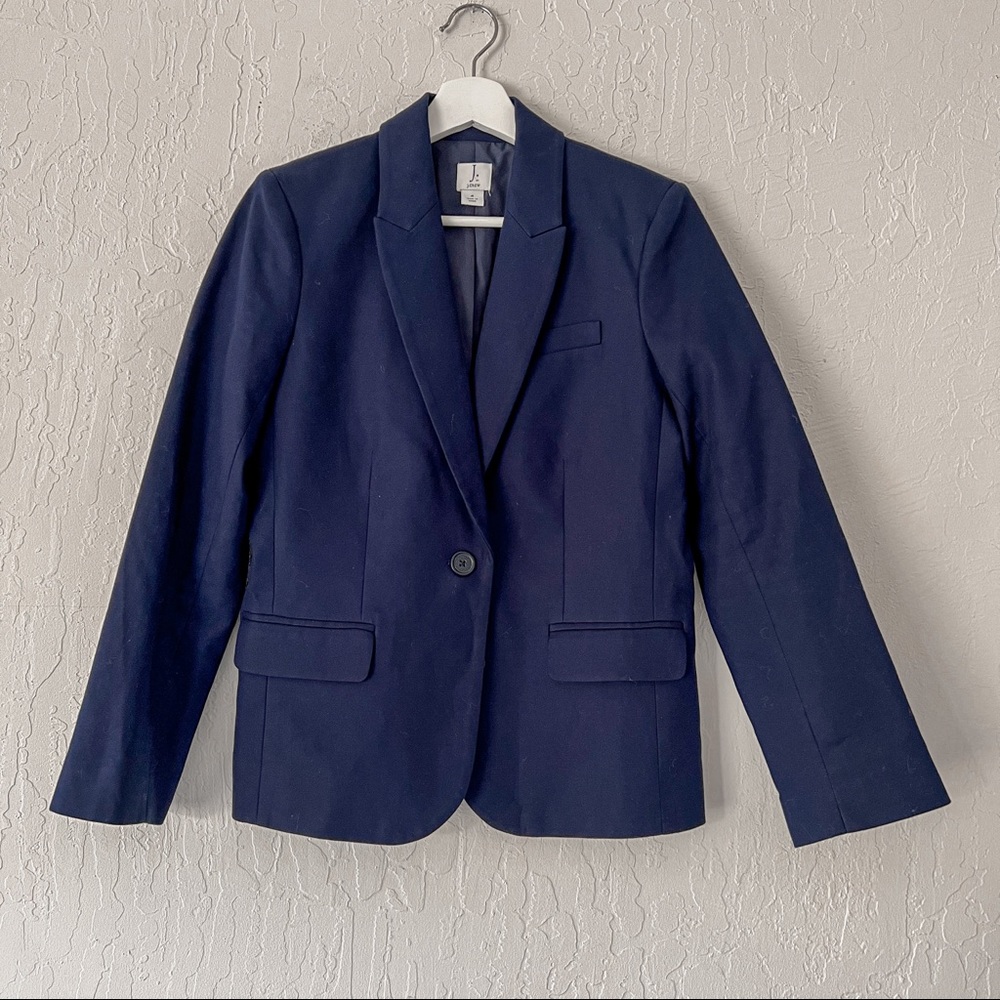 Womens J Crew navy blue blazer, size 4